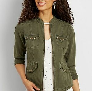 Army green blazer